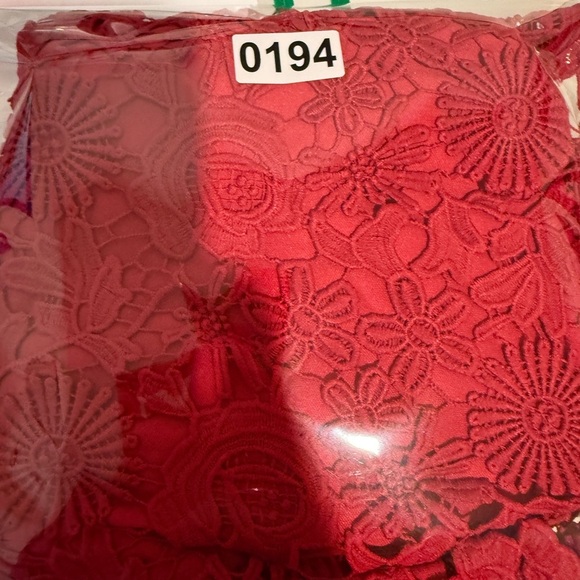 Lulus Red Large Lace Cocktail Dress - Picture 10 of 11